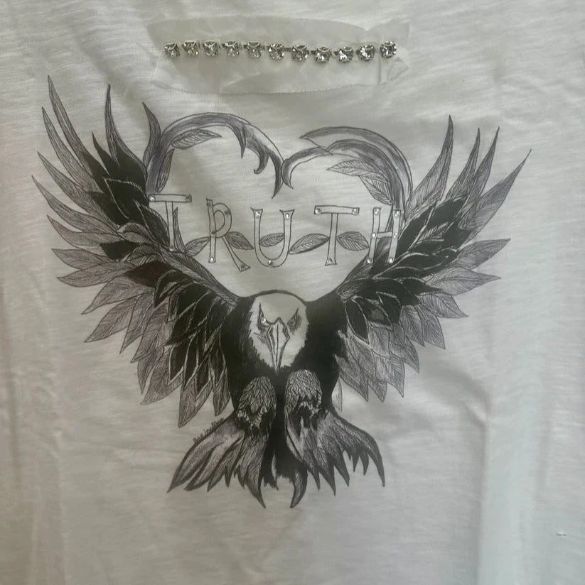 TRUTH Distressed Tattered Tee Shirt