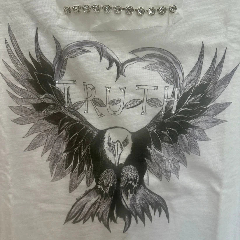 TRUTH Distressed Tattered Tee Shirt