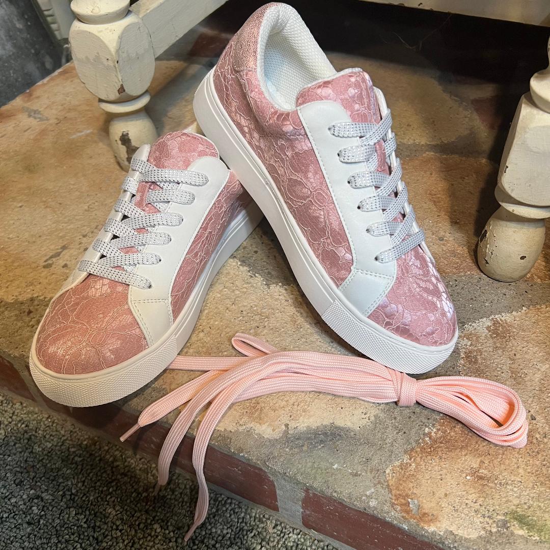 Corkys Supernova Pink Lace Sneaker