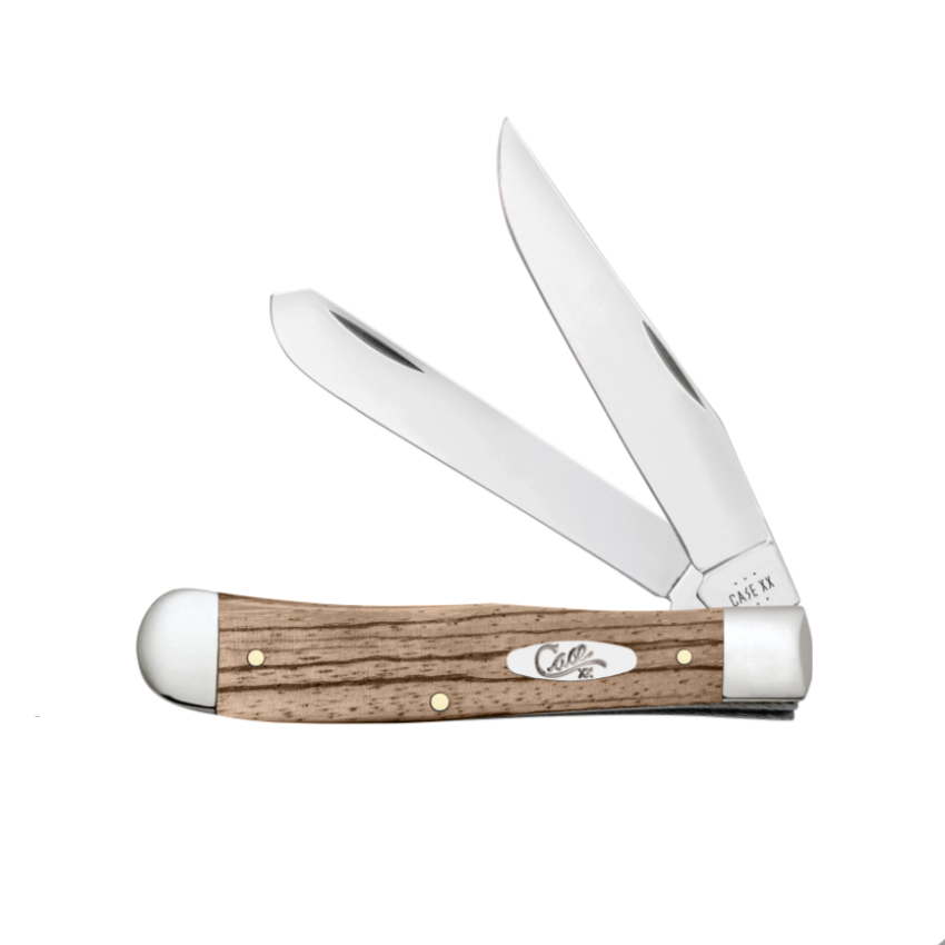 Natural Zebra Wood Trapper Knife