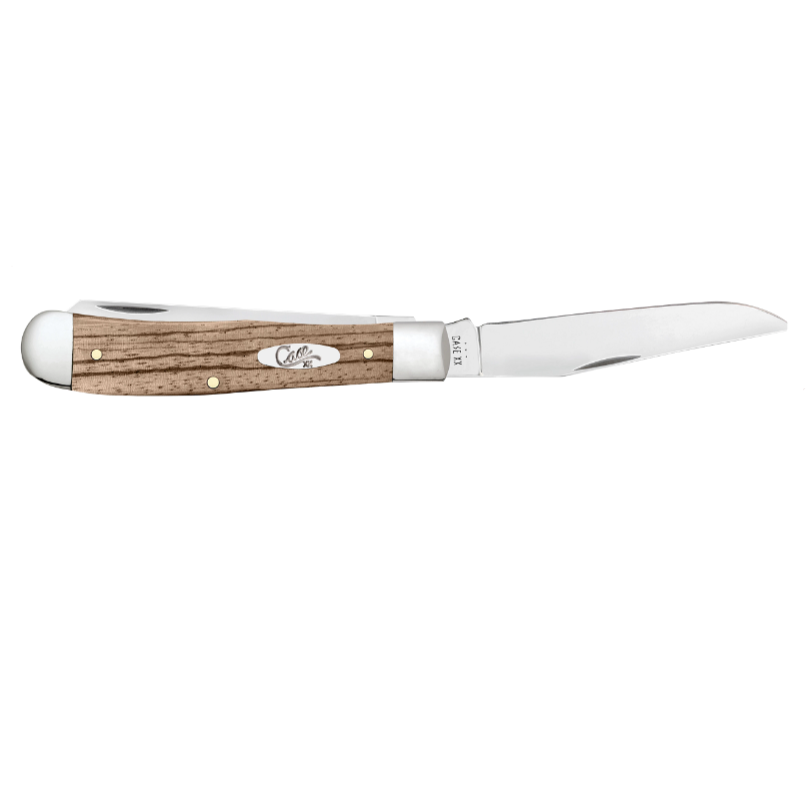 Natural Zebra Wood Trapper Knife