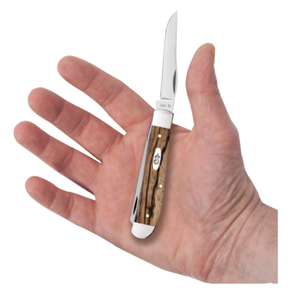 Natural Zebra Wood Mini Trapper Knife