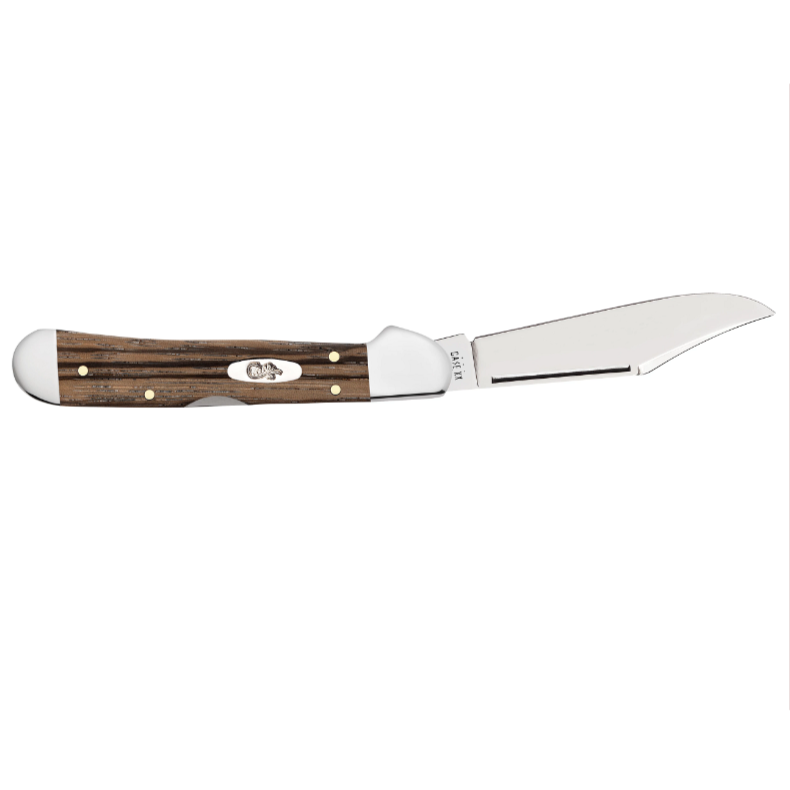 Natural Zebra Wood Copperlock Knife