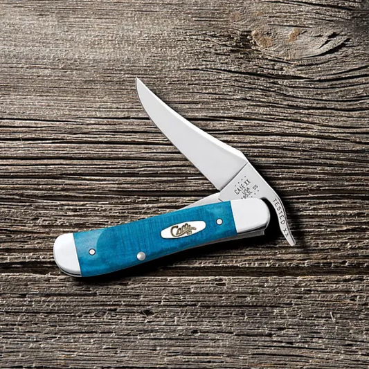 Caribbean Blue Bone RussLock Knife