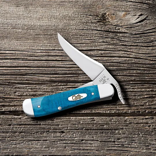 Caribbean Blue Bone RussLock Knife