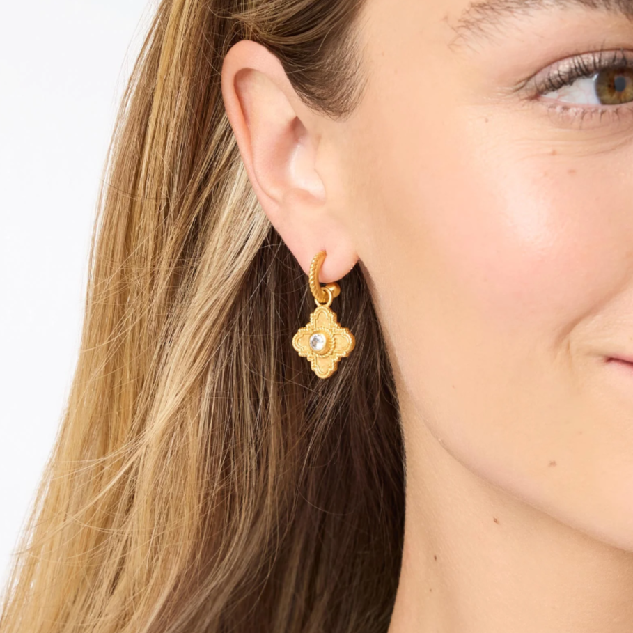 Malta Theodora Hoop & Charm Earrings