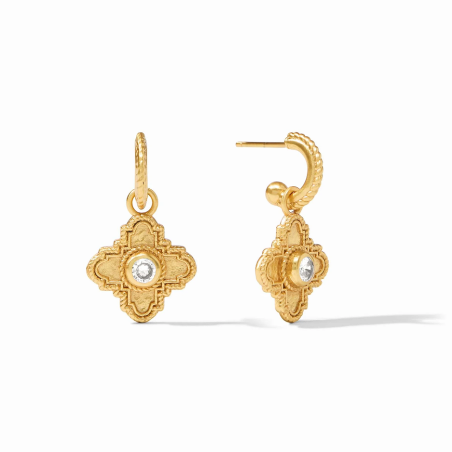 Malta Theodora Hoop & Charm Earrings