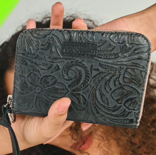Steely Zippy Wallet
