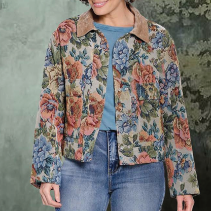 Snap Front Tapestry Jacket