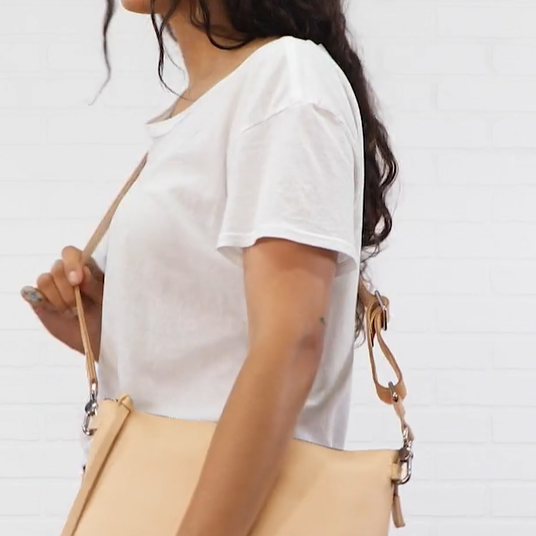 Diego Slim Leather Crossbody Purse Strap