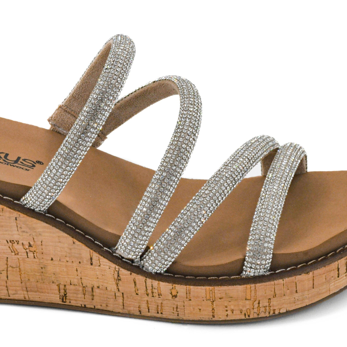 Corkys Summer Glow Rhinestone Wedge Sandal