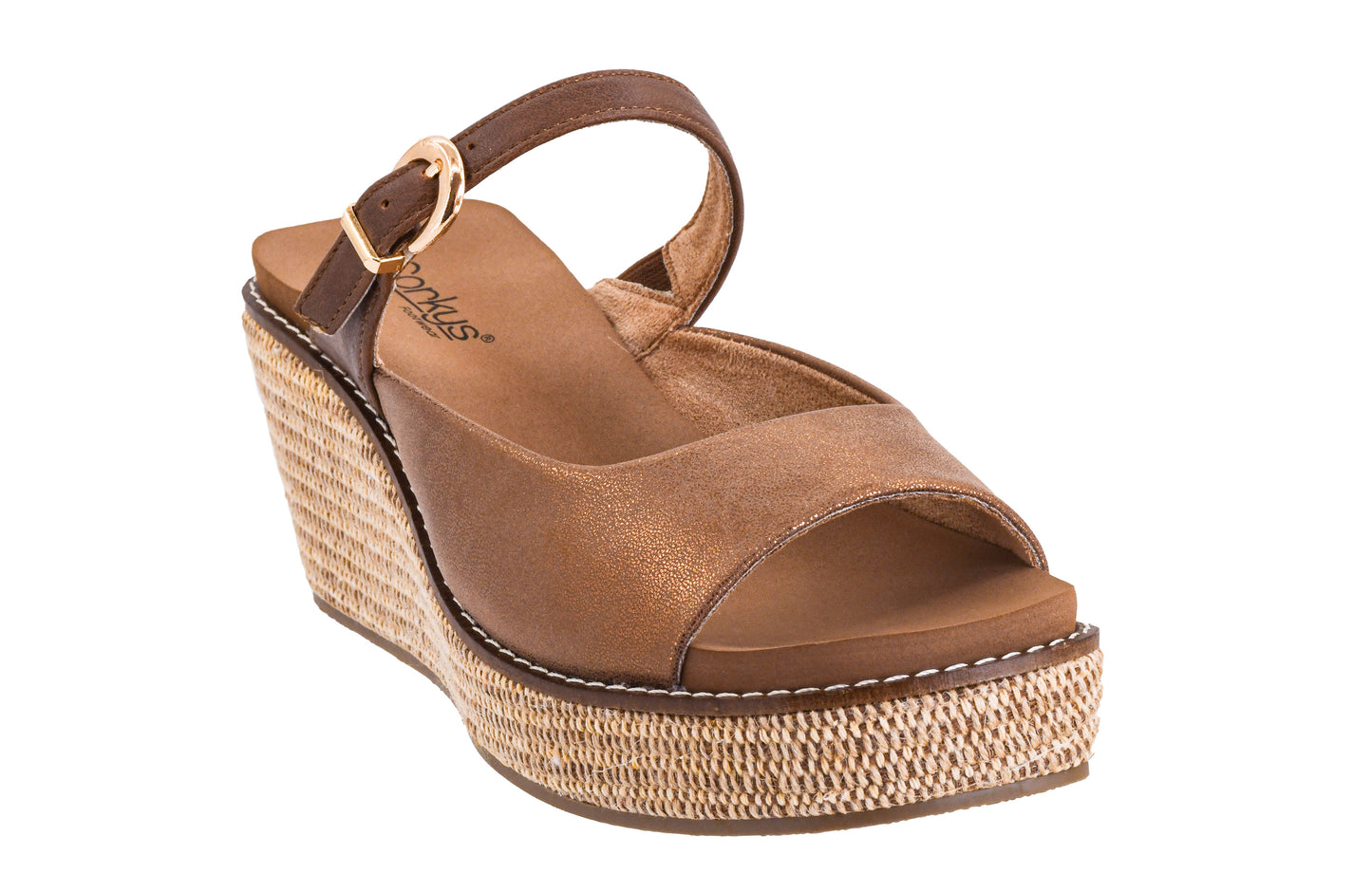Corkys Bronze Combo Treat Yourself Wedges