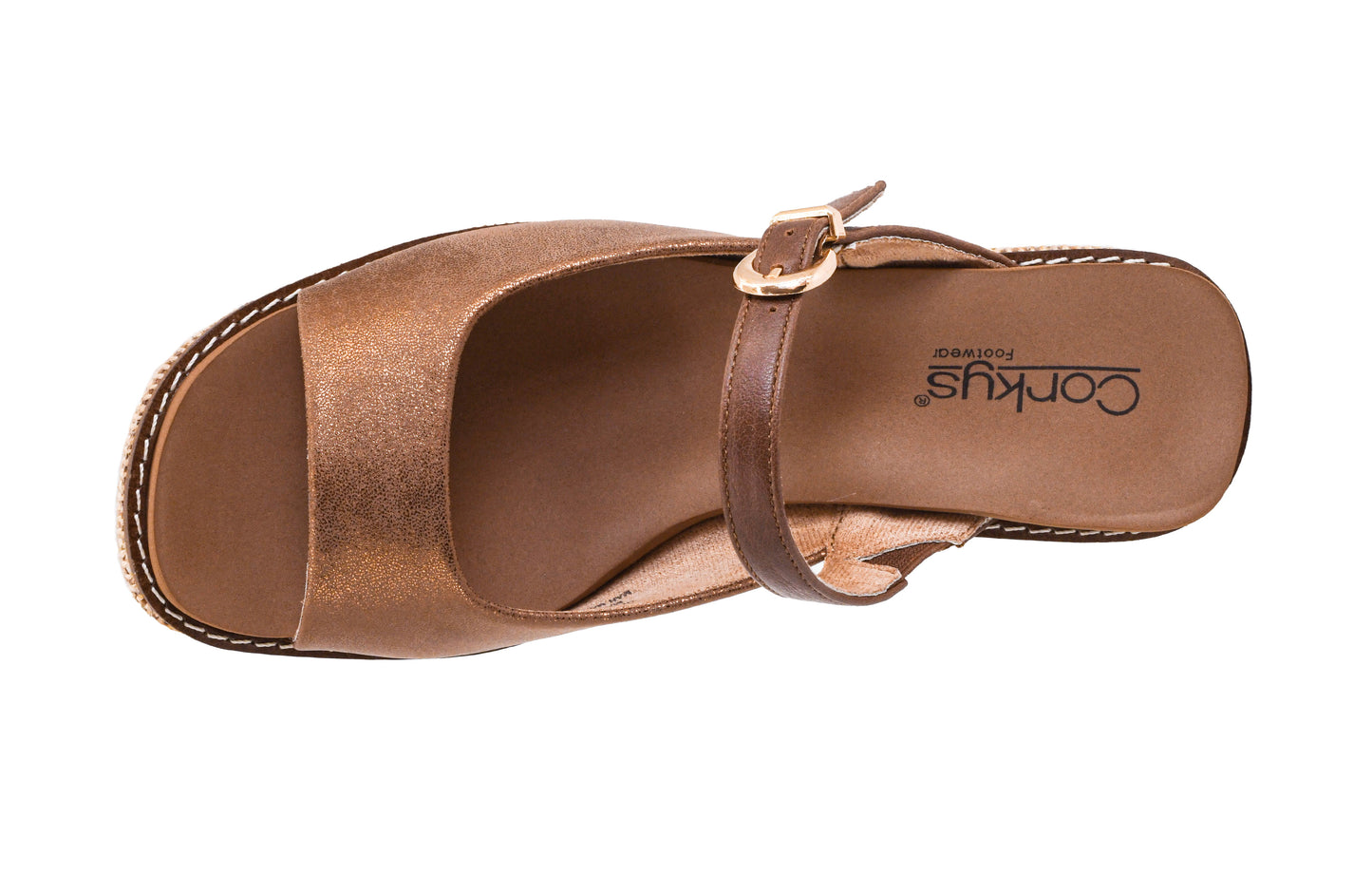 Corkys Bronze Combo Treat Yourself Wedges