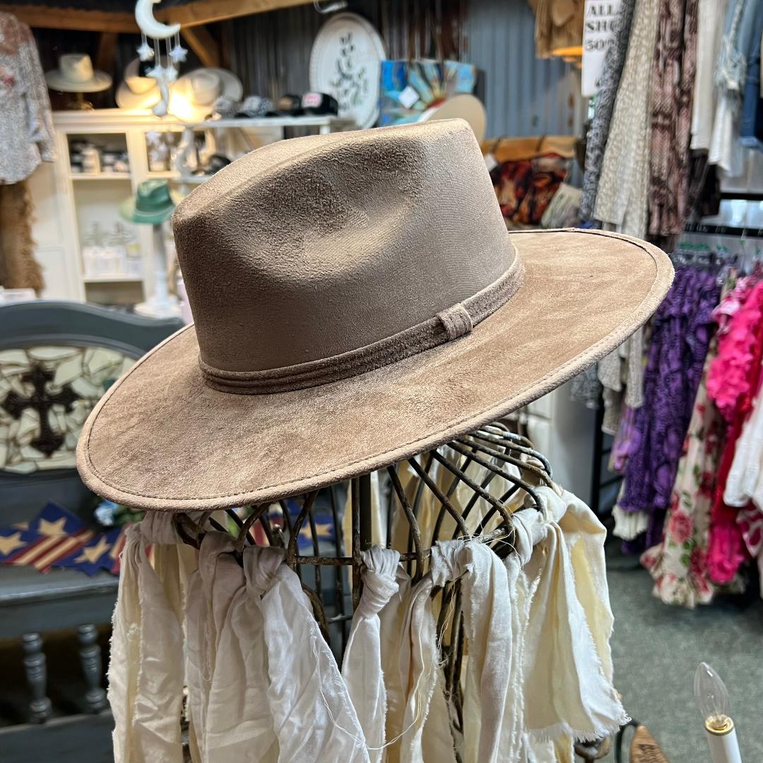 Vegan Suede Rancher Hat - Dusty Roads