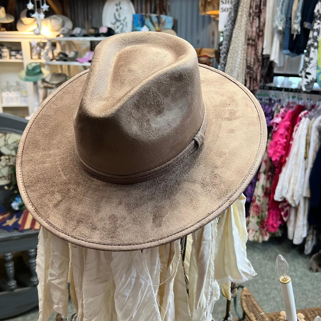 Vegan Suede Rancher Hat - Dusty Roads