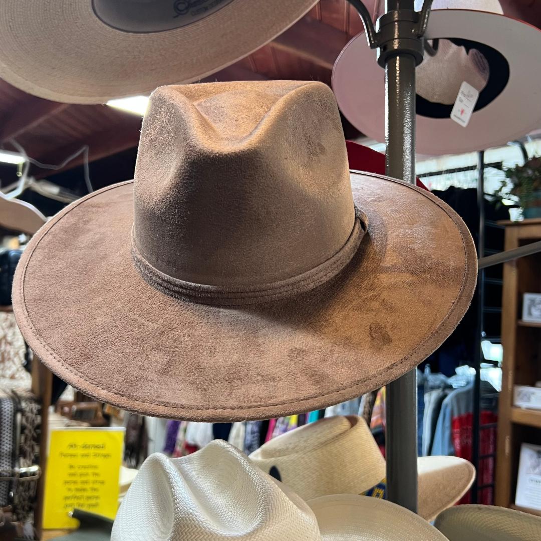 Vegan Suede Rancher Hat - Dusty Roads