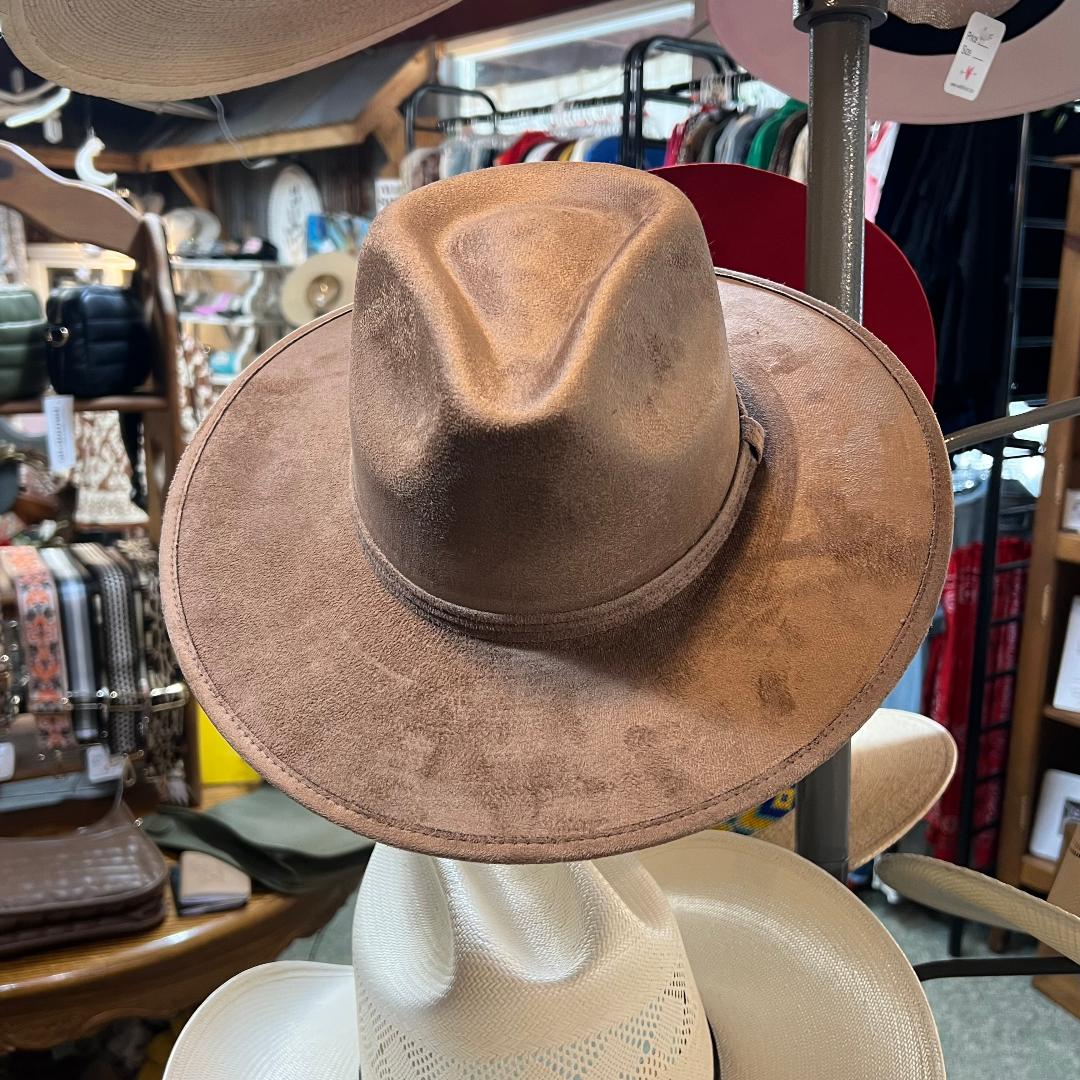 Vegan Suede Rancher Hat - Dusty Roads