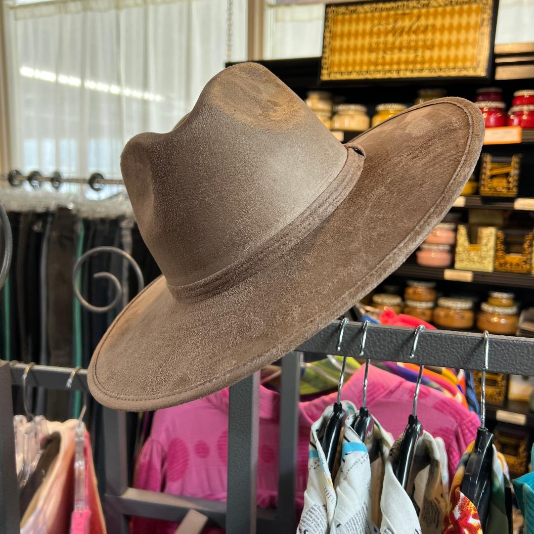 Vegan Suede Rancher Hat - Dusty Roads