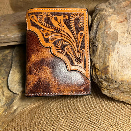 Tri-Fold Scroll Tooling Wallet with Overlay