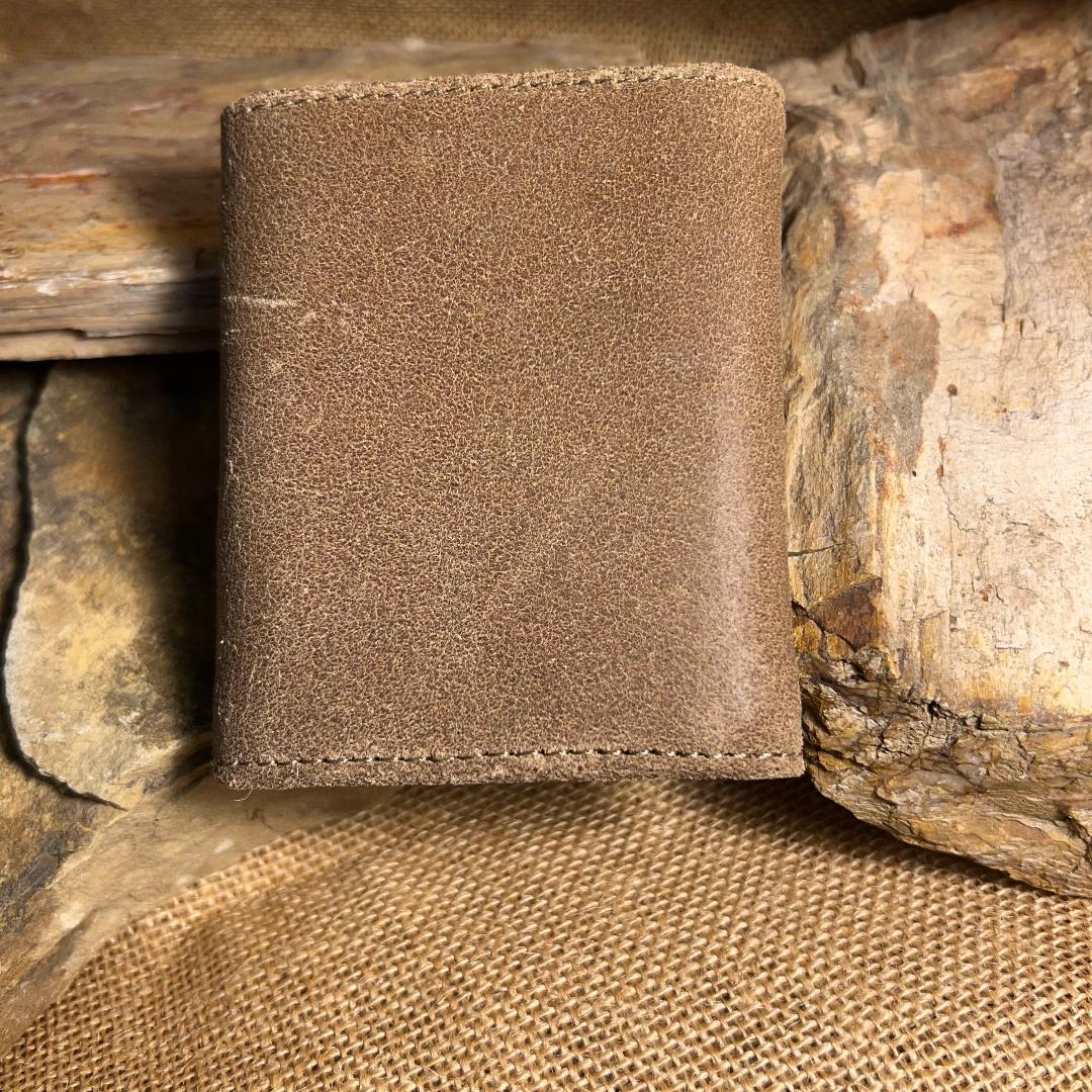 Tri-Fold Brown X Wallet