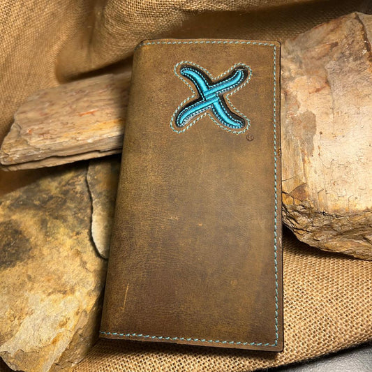 Turquoise Inlay Rodeo Wallet