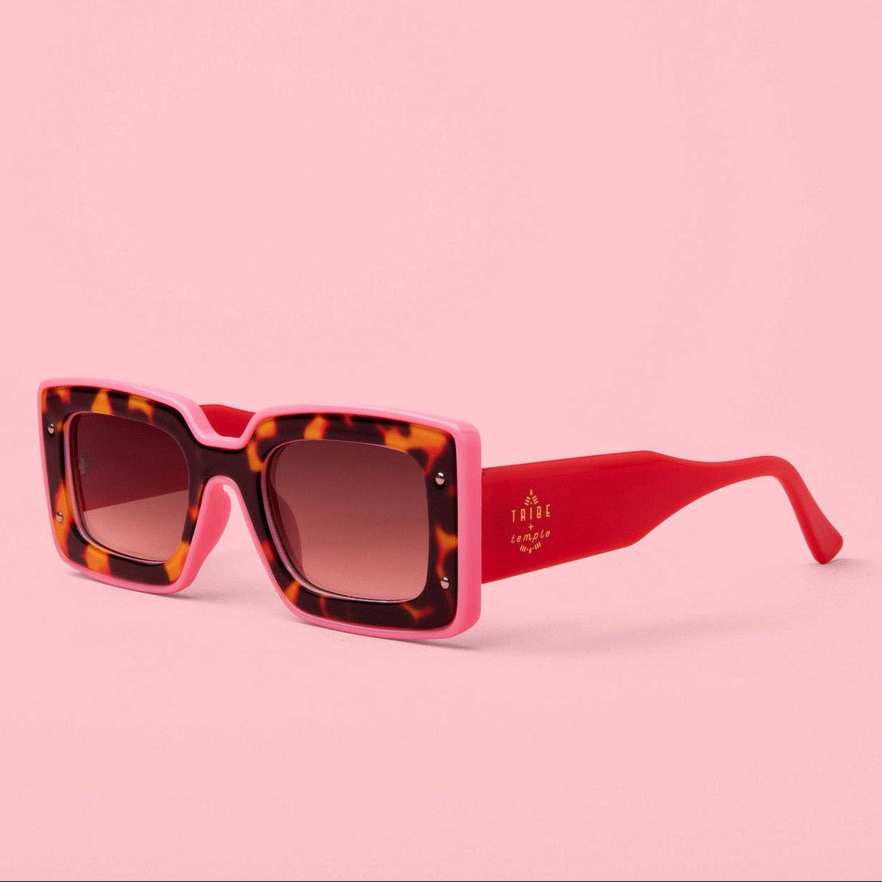 Deco Sunglasses Pink + Red