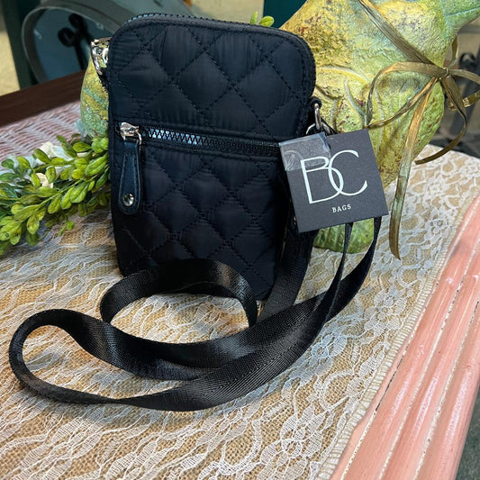 BC Quilted Black Cell Phone Holder