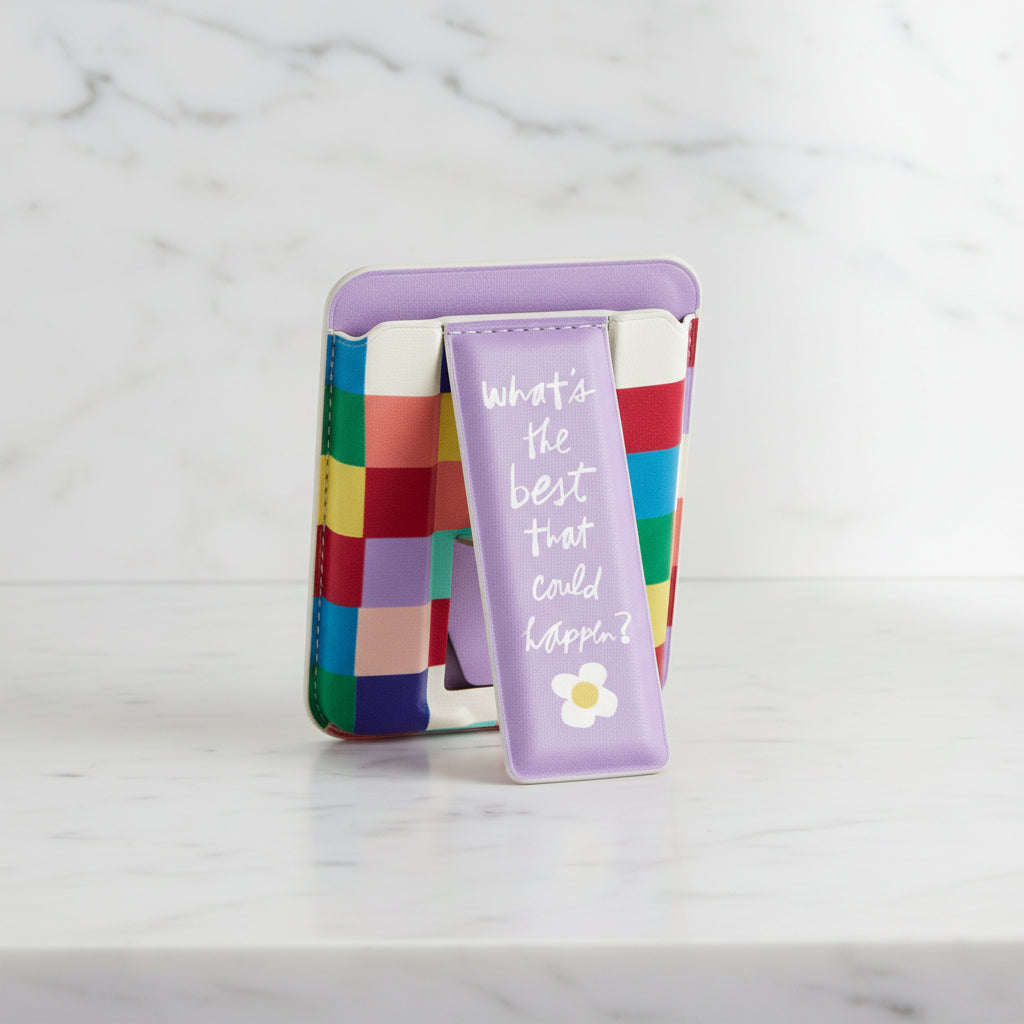 What's the Best That Could Happen Purple Mag Wallet