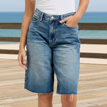 JUDY BLUE High Waist Rigid Magic Jort Shorts