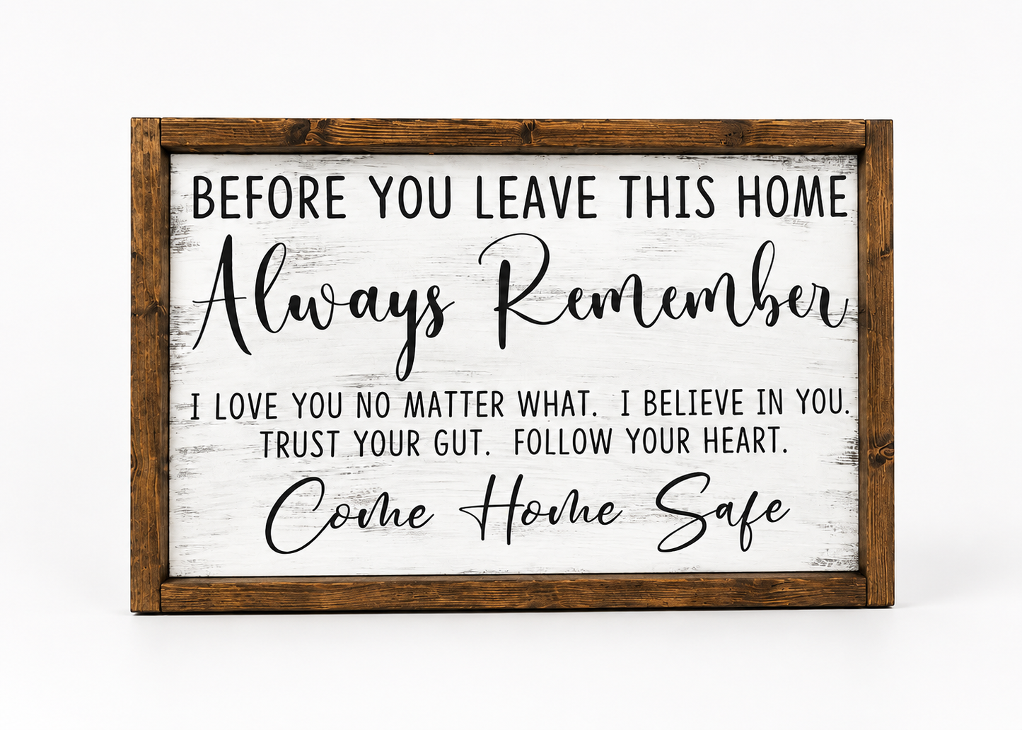 Before You Leave This Home Inspirational Family Quote Sign 2