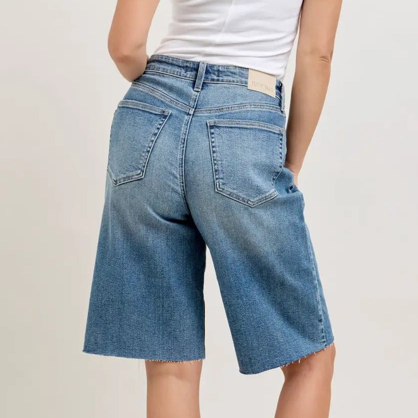 JUDY BLUE High Waist Rigid Magic Jort Shorts
