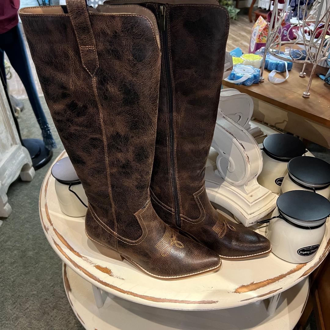 HATS OFF Espresso Crinkle Boot