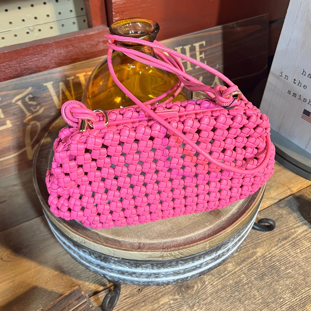 BC Fuchsia Woven Bag
