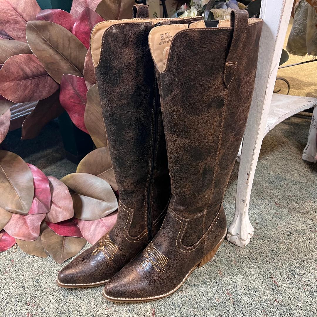 HATS OFF Espresso Crinkle Boot