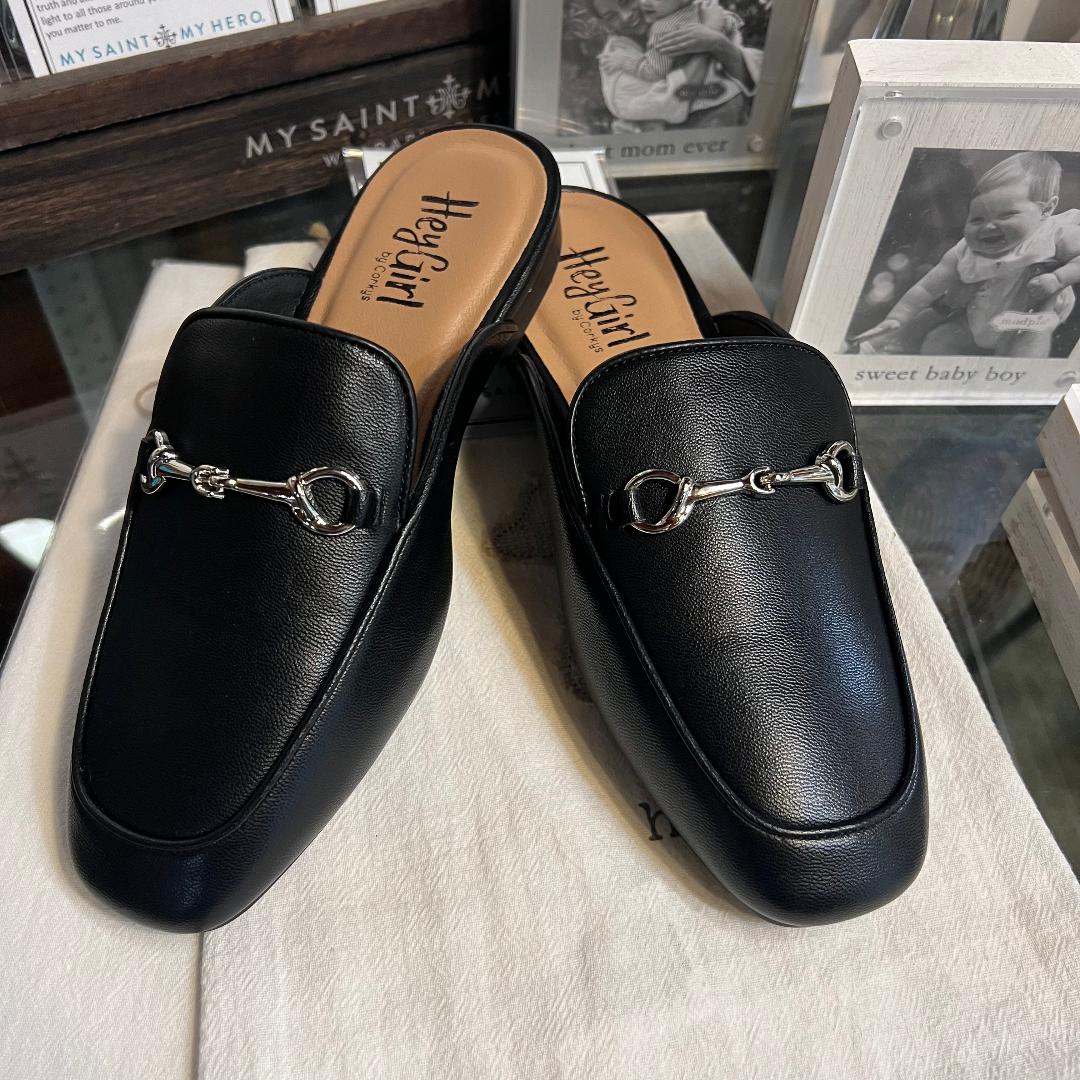 Black Charmer Low Mule