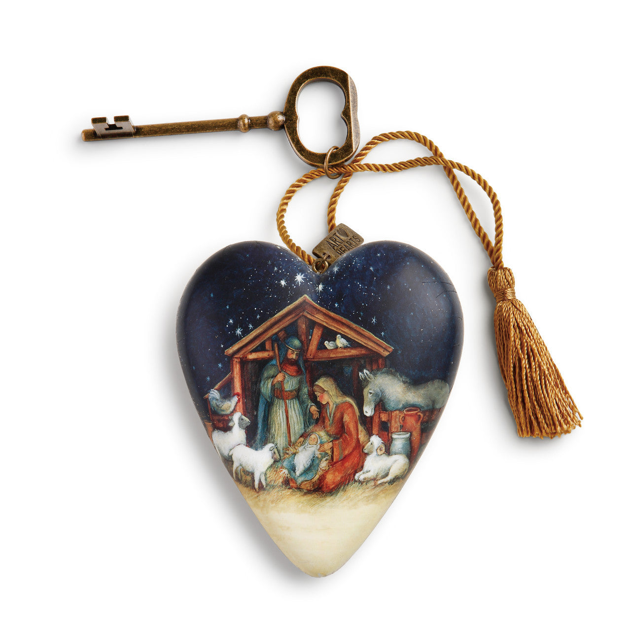O Holy Night Nativity Art Heart Christmas Sculpture