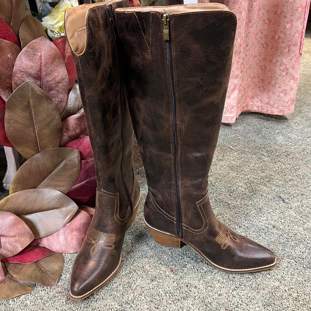 HATS OFF Espresso Crinkle Boot
