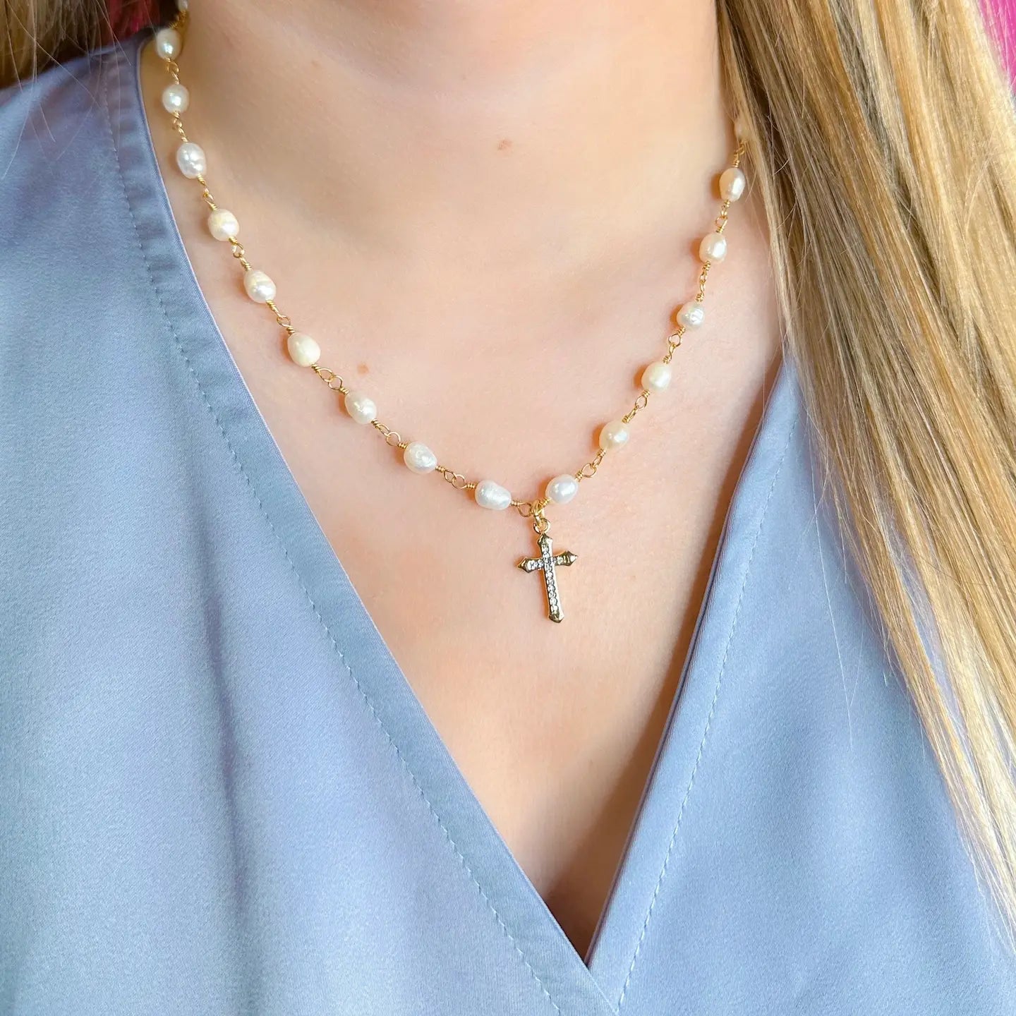 Jacee Cross Necklace