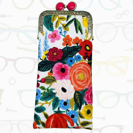 Eyeglass Case - Garden Party Cream