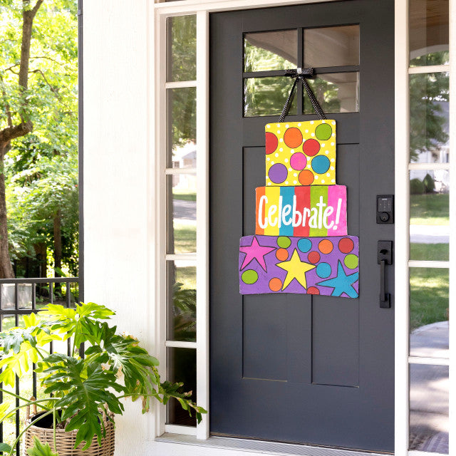 Reversible Celebrate Door Hanger