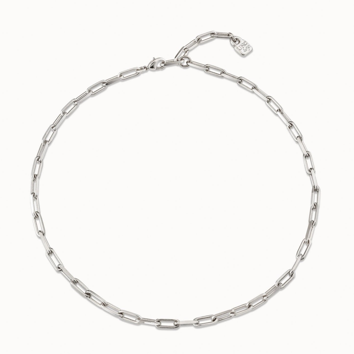 Short Silver Chain Necklace