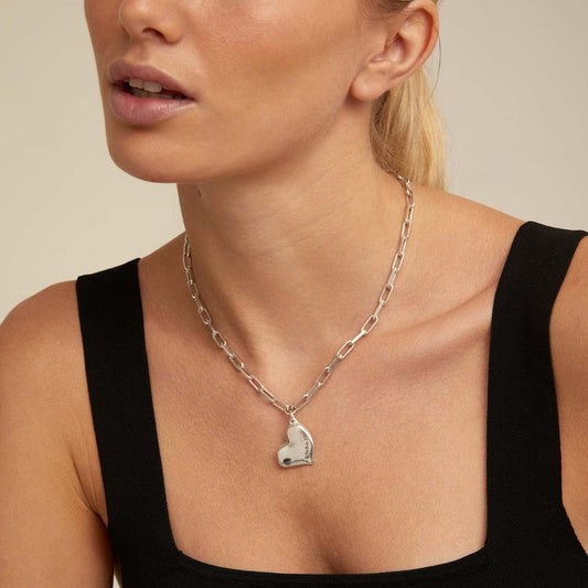 Heartbeat Silver Necklace