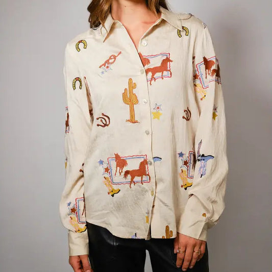 Western Embroidered Shirt