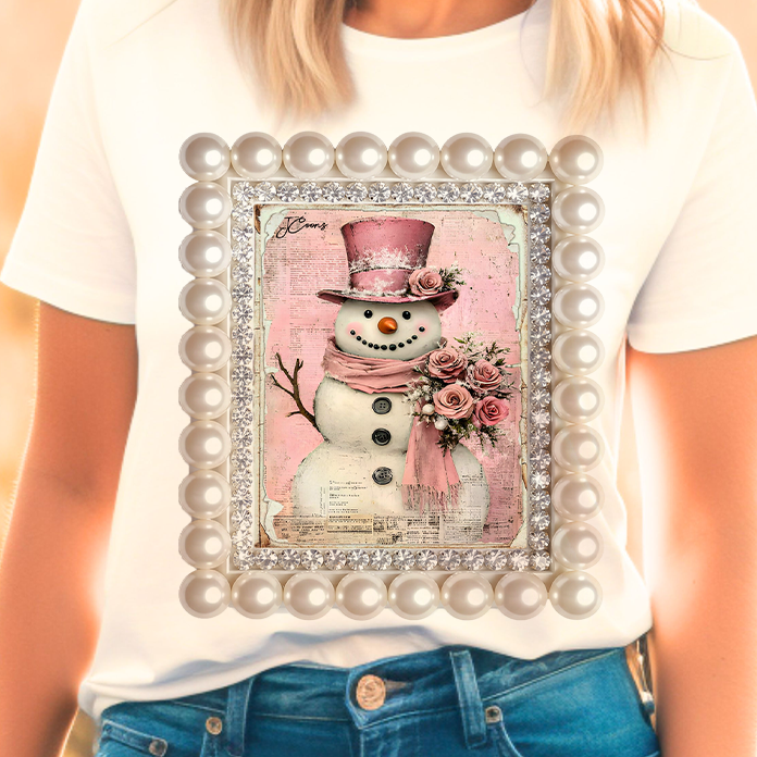 Bling Snowman Frame