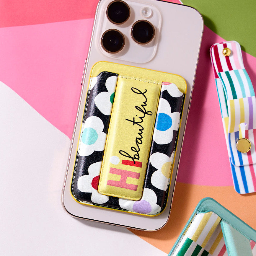 Hi Beautiful Yellow Mag Wallet
