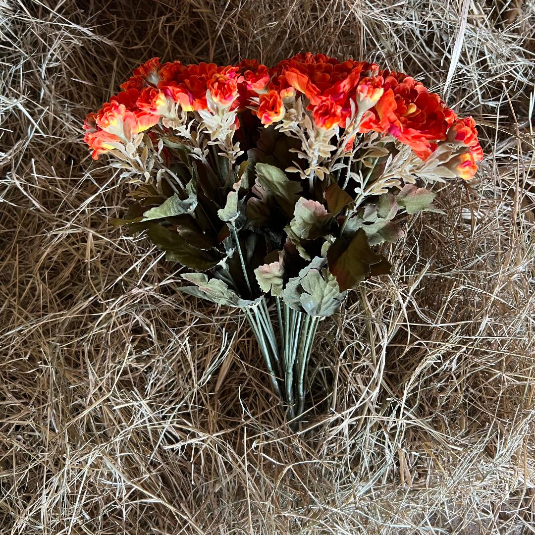 Gorgeous Authentic Looking Faux Gold Mum Bush