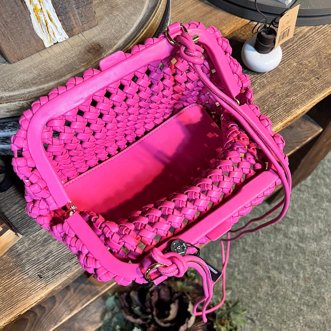 BC Fuchsia Woven Bag