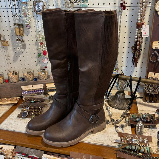 Hayride Knee-High Chocolate Brown Boots