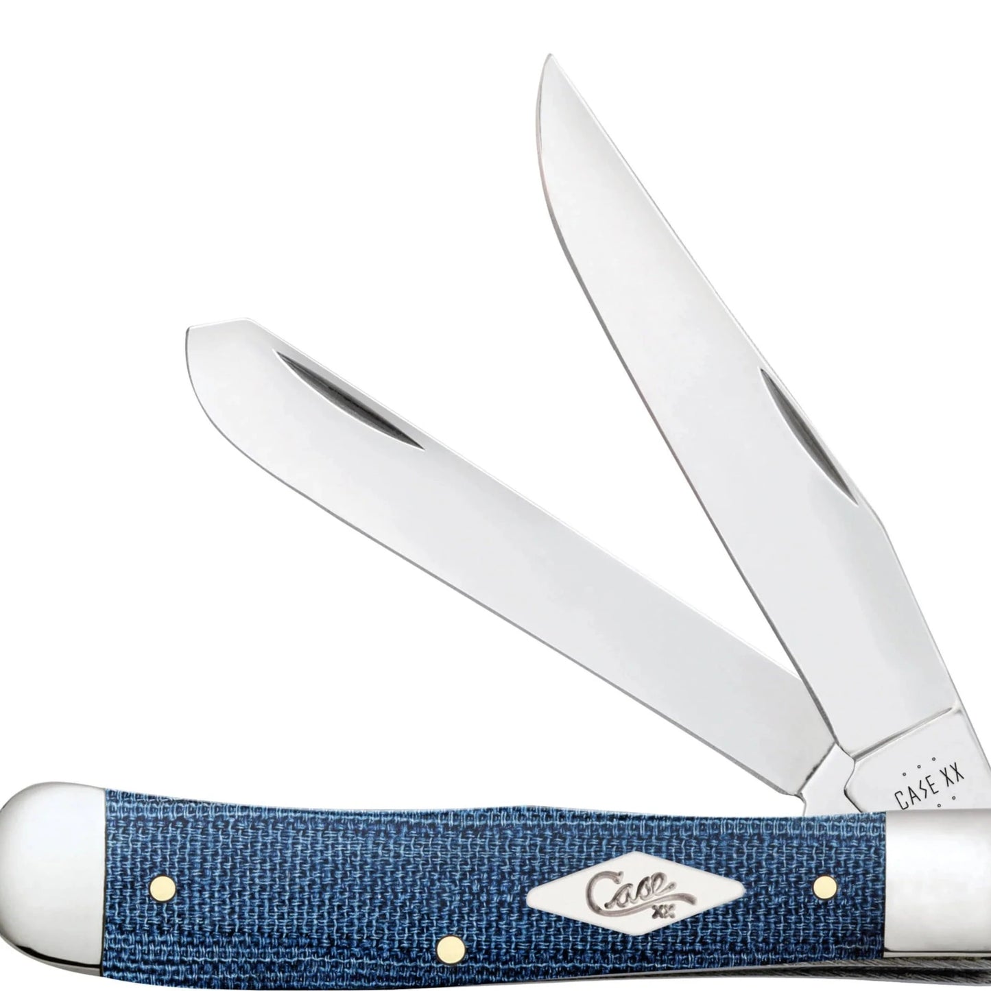 Smooth Blue Denim Canvas Laminate Trapper