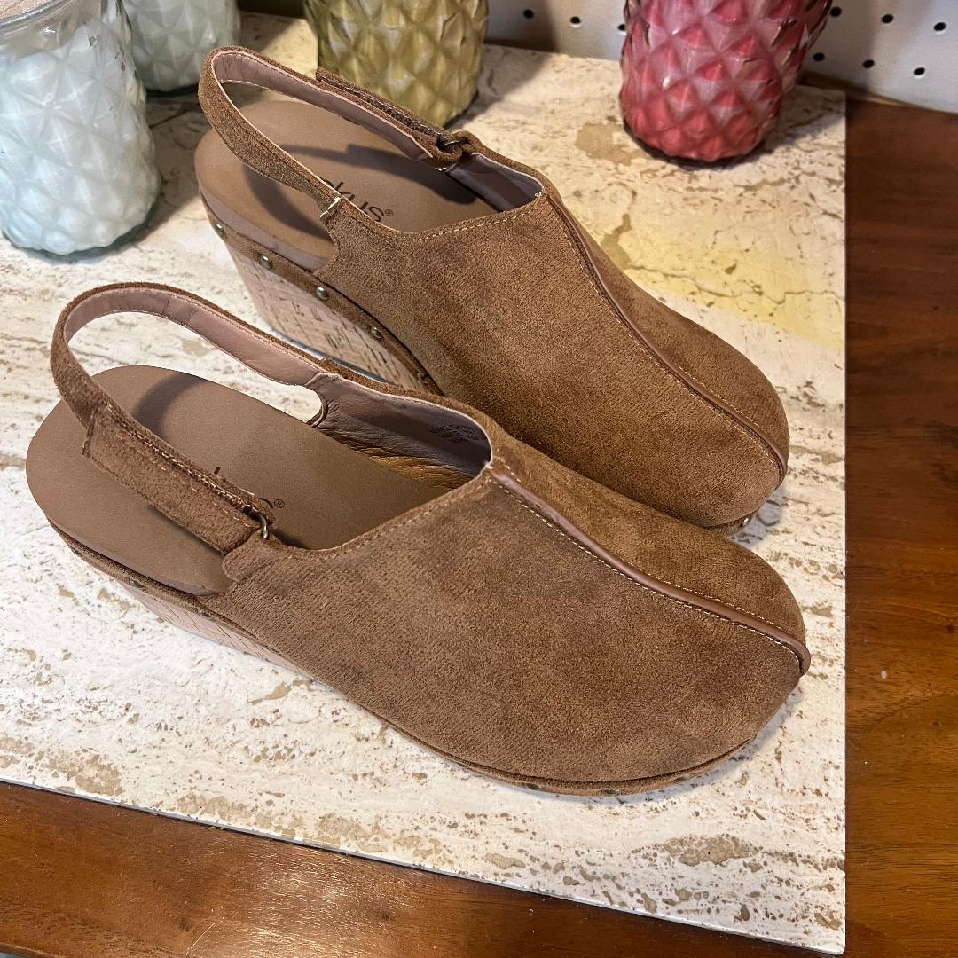 Make Em Blush Faux Suede Mule Clog